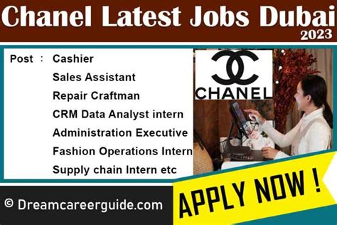 offre d'emploi chanel|chanel job opportunities.